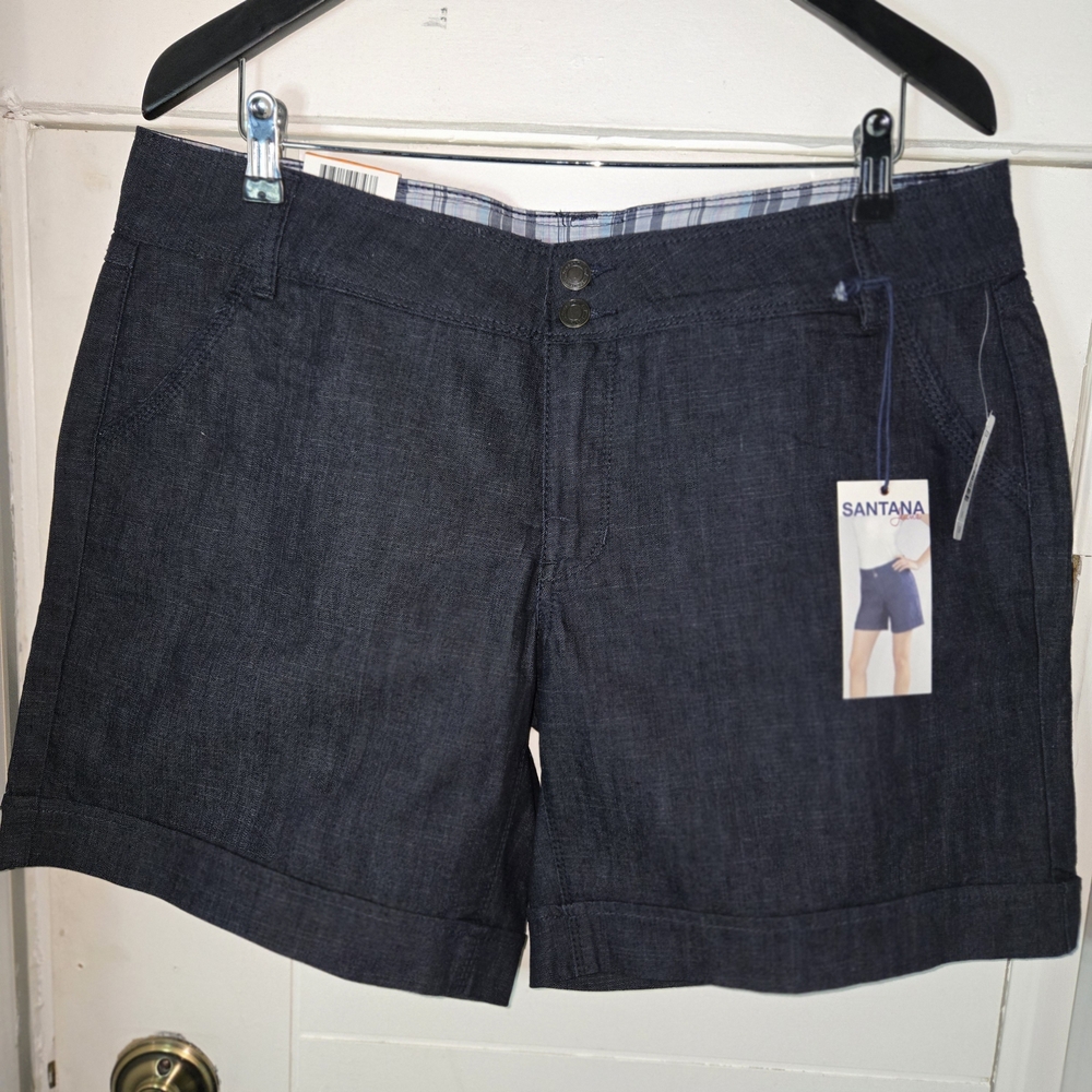 Women's Navy Bermuda Shorts